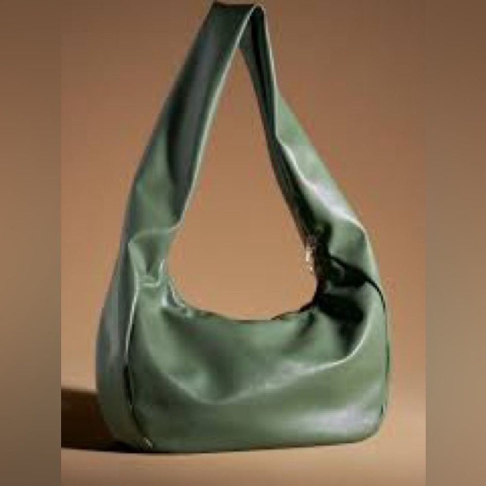 Faux Leather Slouchy Bag